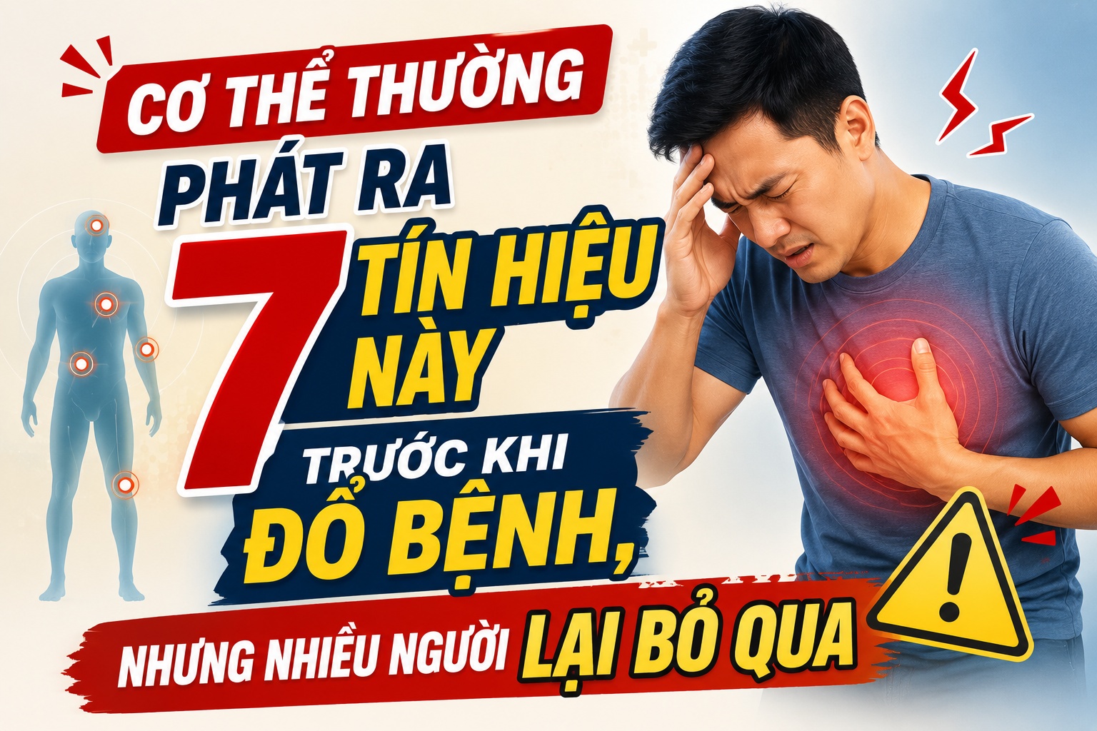 Cơ Thể Thường Phát Ra 7 Tín Hiệu Này Trước Khi Đổ Bệnh, Nhưng Nhiều Người Lại Bỏ Qua