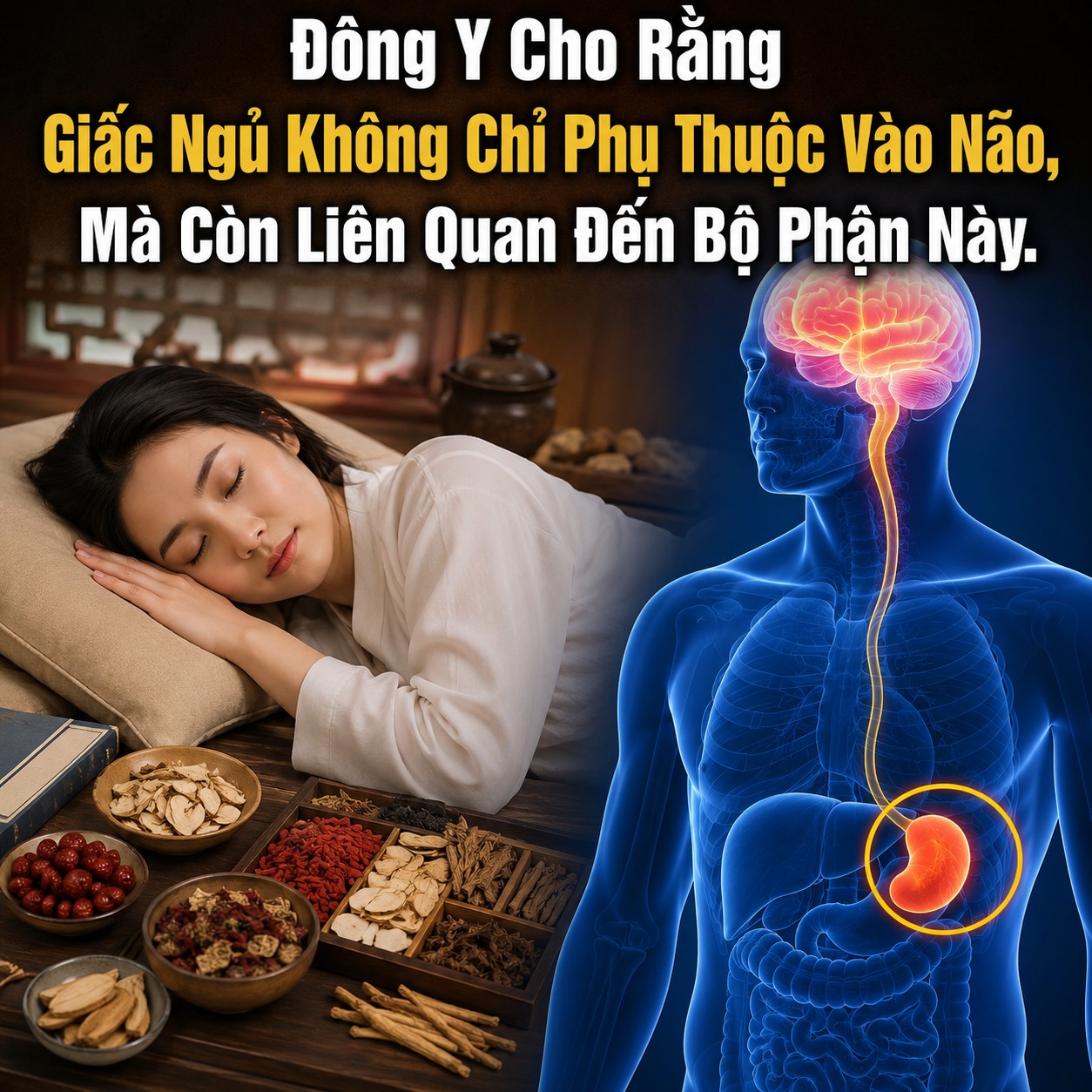 Đông Y Cho Rằng Giấc Ngủ Không Chỉ Phụ Thuộc Vào Não, Mà Còn Liên Quan Đến Bộ Phận Này