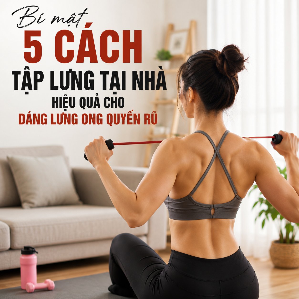 Bí mật 5 cách tập lưng tại nhà hiệu quả cho dáng lưng ong quyến rũ