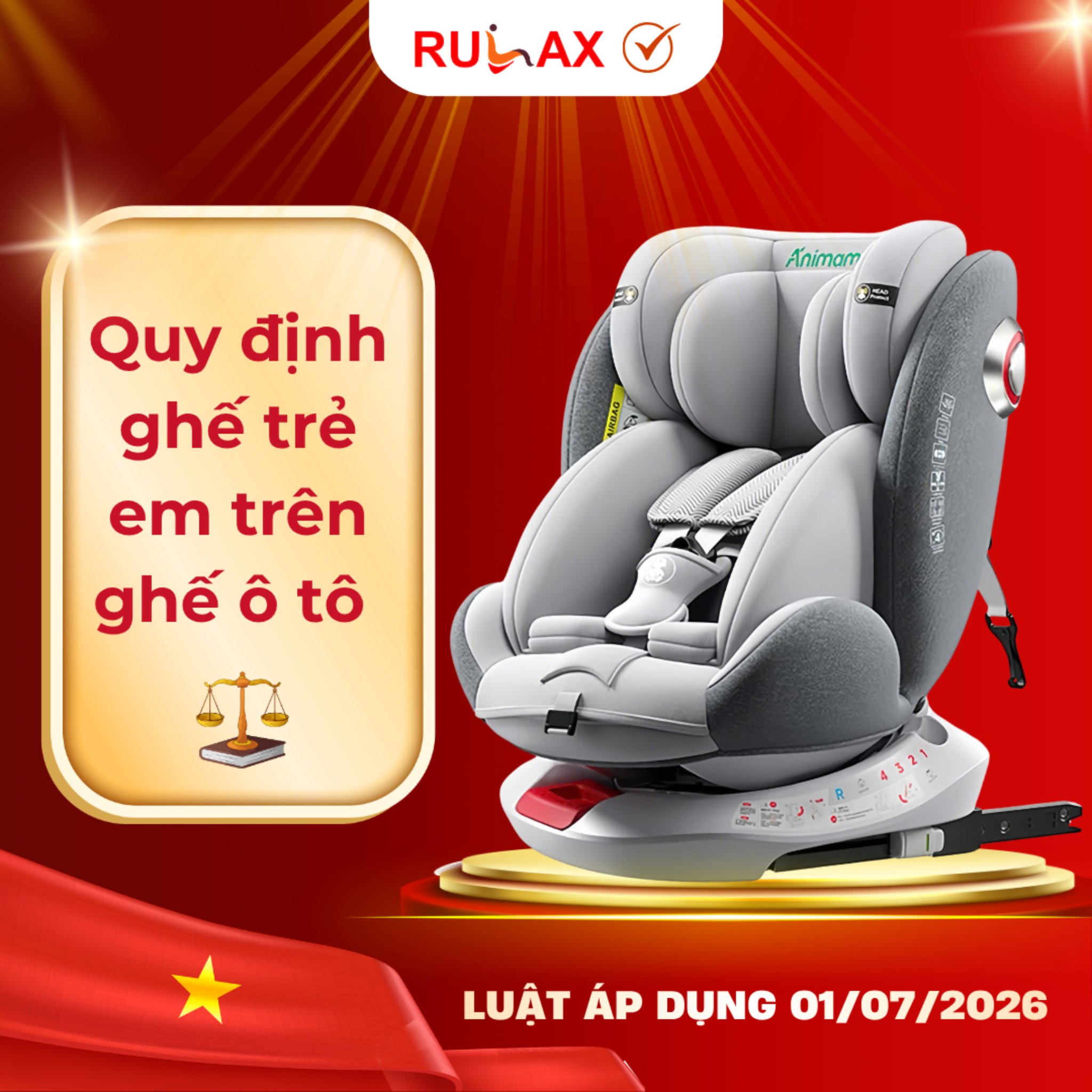 Tại sao luật bắt buộc phải có ghế ô tô trẻ em từ 2026?