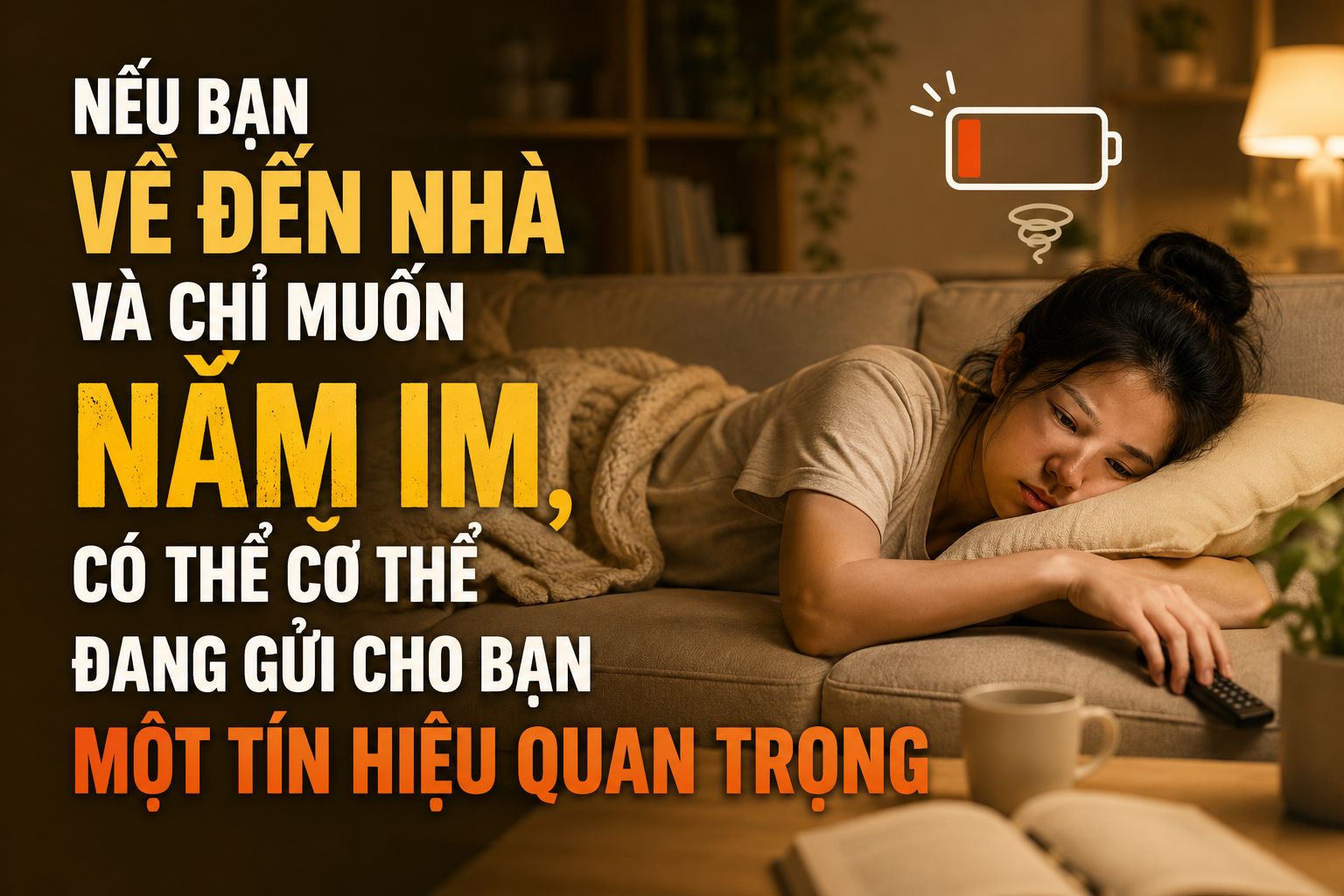 Nếu Bạn Về Đến Nhà Và Chỉ Muốn Nằm Im, Có Thể Cơ Thể Đang Gửi Cho Bạn Một Tín Hiệu Quan Trọng