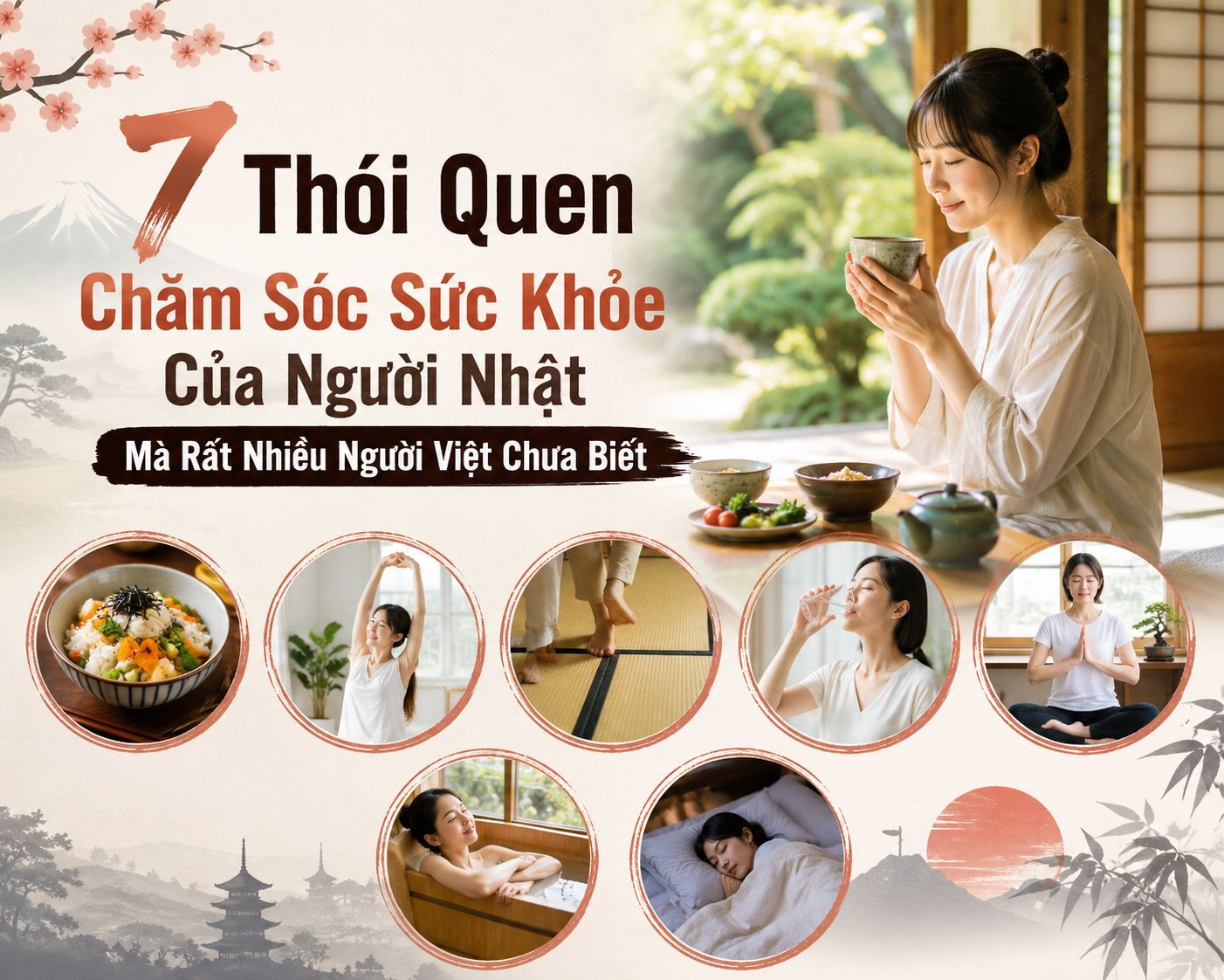7 Thói Quen Chăm Sóc Sức Khỏe Của Người Nhật Mà Rất Nhiều Người Việt Chưa Biết