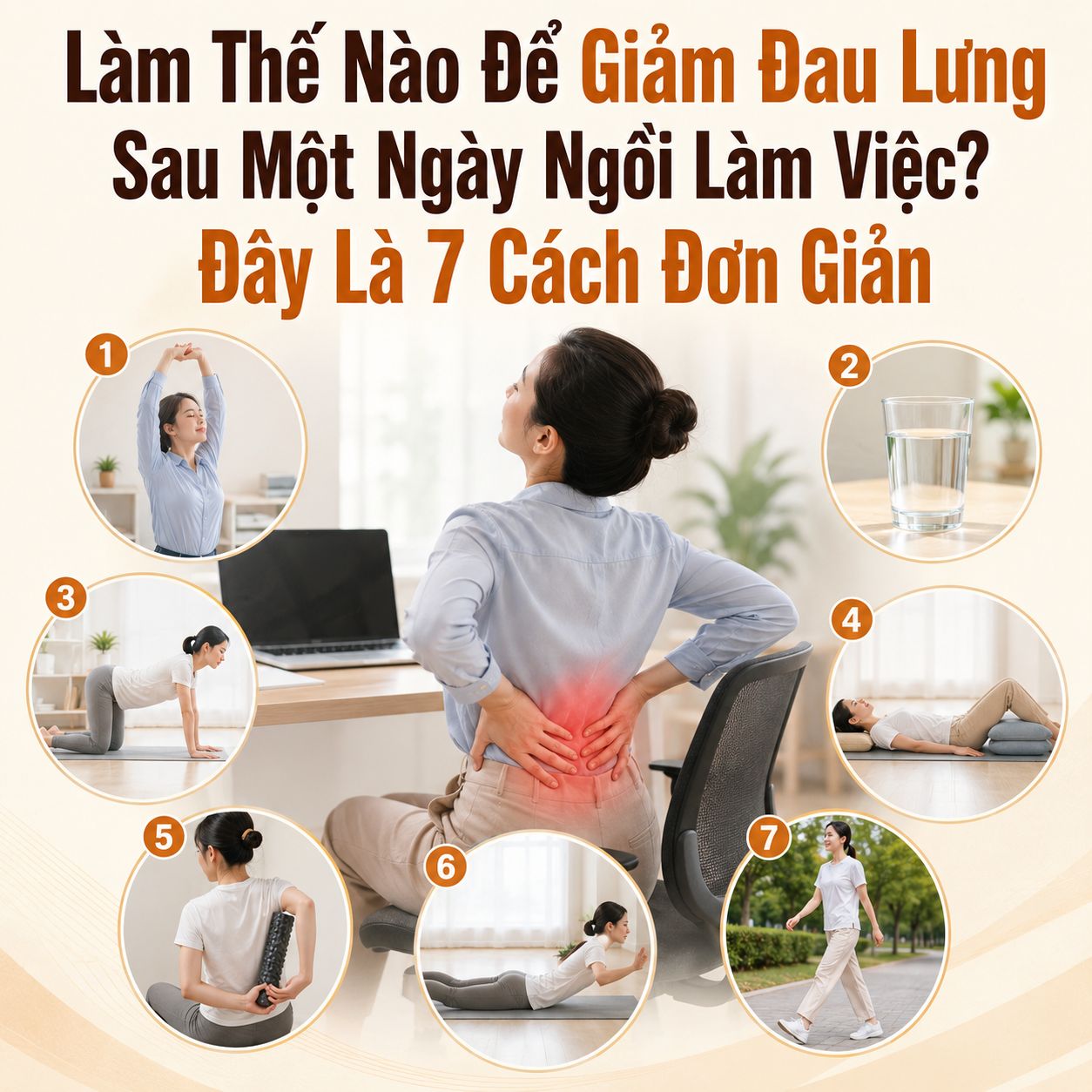 Làm Thế Nào Để Giảm Đau Lưng Sau Một Ngày Ngồi Làm Việc? Đây Là 7 Cách Đơn Giản