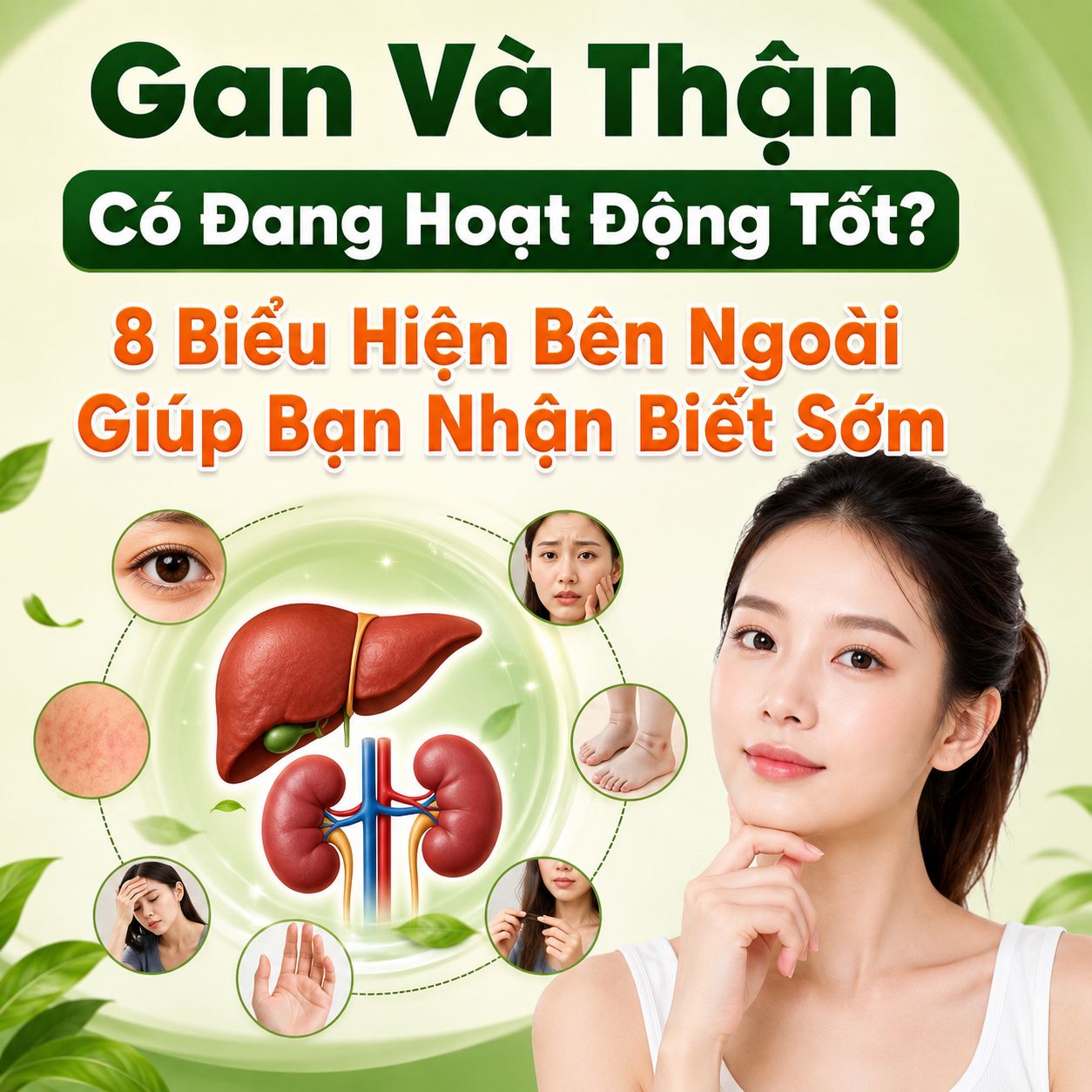 Gan Và Thận Có Đang Hoạt Động Tốt? 8 Biểu Hiện Bên Ngoài Giúp Bạn Nhận Biết Sớm