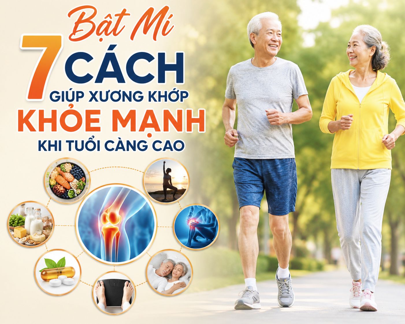 Bật Mí 7 Cách Giúp Xương Khớp Khỏe Mạnh Khi Tuổi Càng Cao
