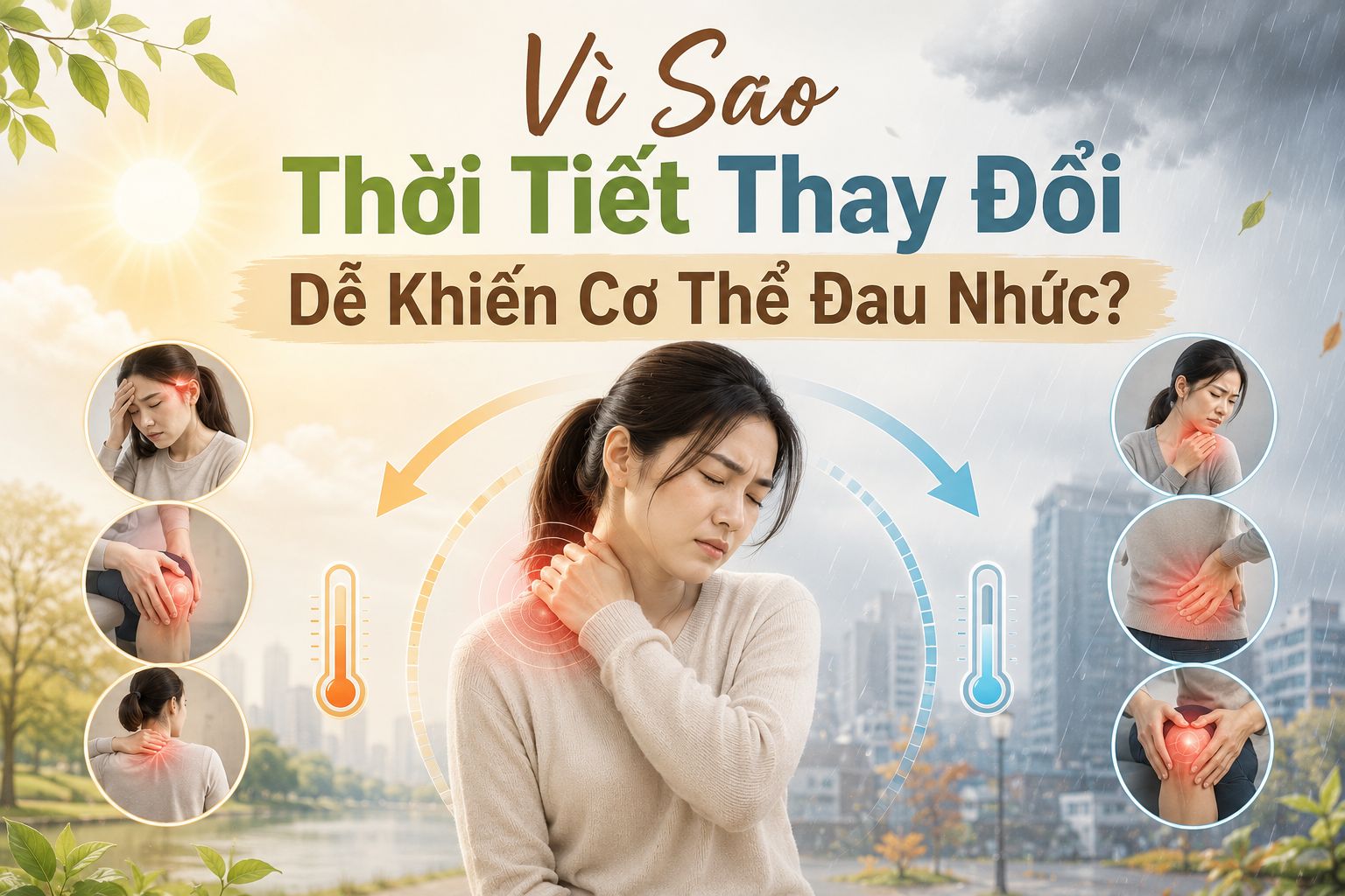 Vì Sao Thời Tiết Thay Đổi Dễ Khiến Cơ Thể Đau Nhức?
