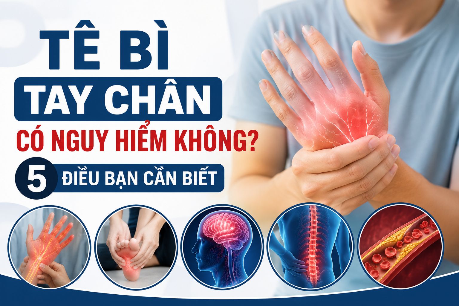 Tê Bì Tay Chân Có Nguy Hiểm Không? 5 Điều Bạn Cần Biết