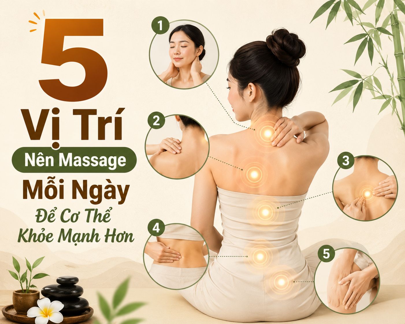 5 Vị Trí Nên Massage Mỗi Ngày Để Cơ Thể Khỏe Mạnh Hơn