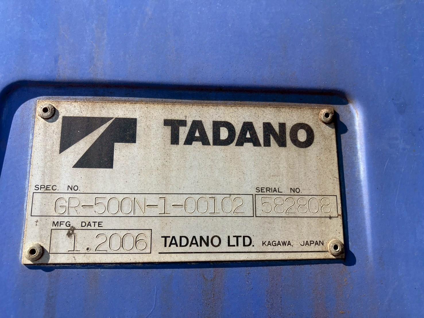 Xe cẩu bánh lốp 50 tấn Tadano GR500N-1 (2006) nhập Nhật Bản