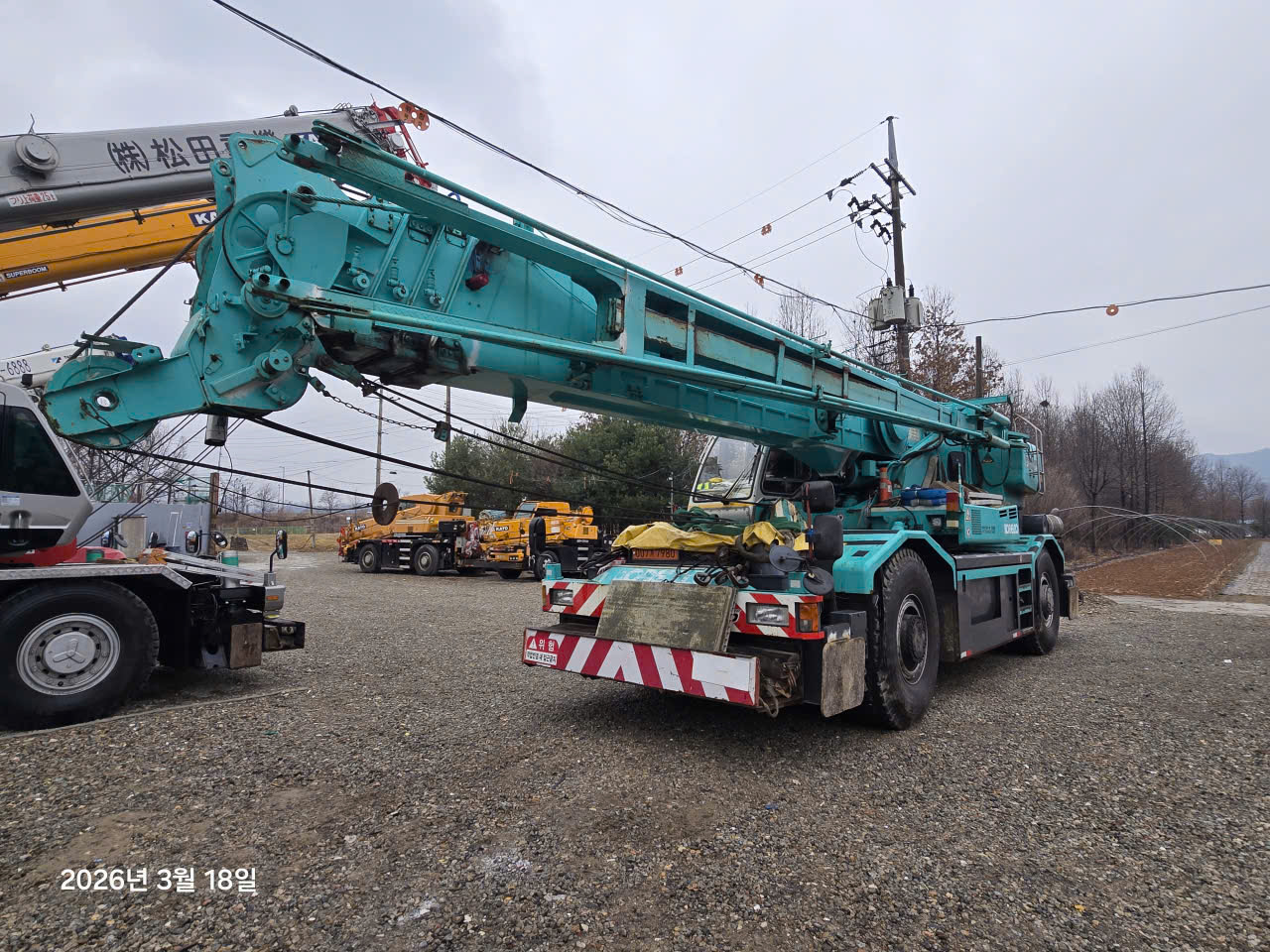 Xe cẩu bánh lốp 45 tấn Kobelco RK450-2 (1995) nhập Hàn Quốc