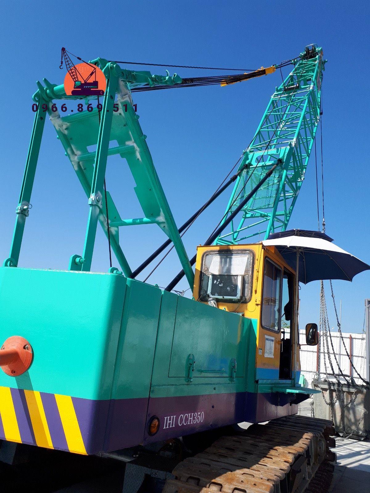 Xe cẩu bánh xích 35 tấn IHI CCH350 (1991) nhập khẩu từ Hàn Quốc