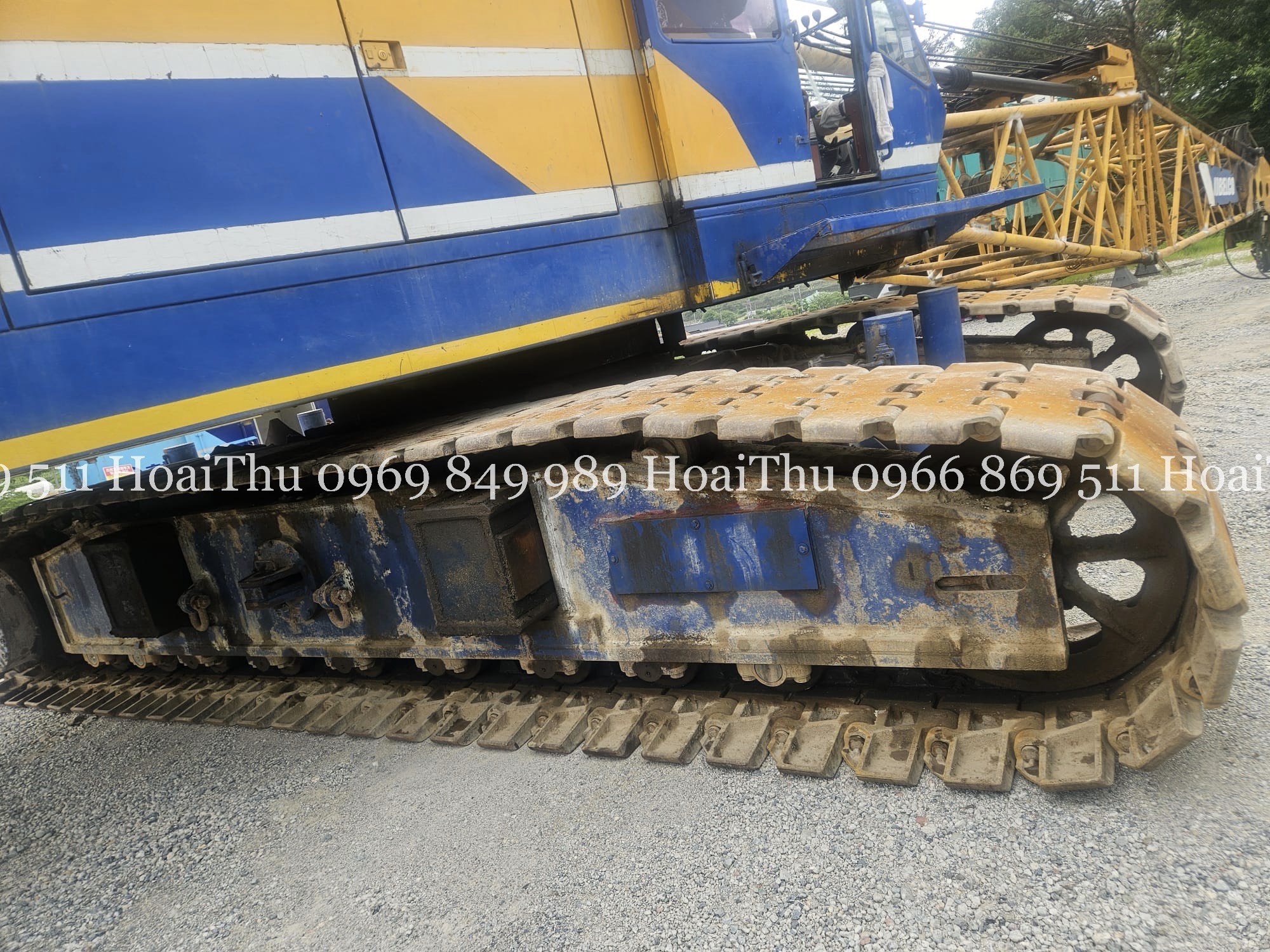 Xe cẩu bánh xích 80 tấn Kobelco 7080 (1995) nhập khẩu từ Hàn Quốc