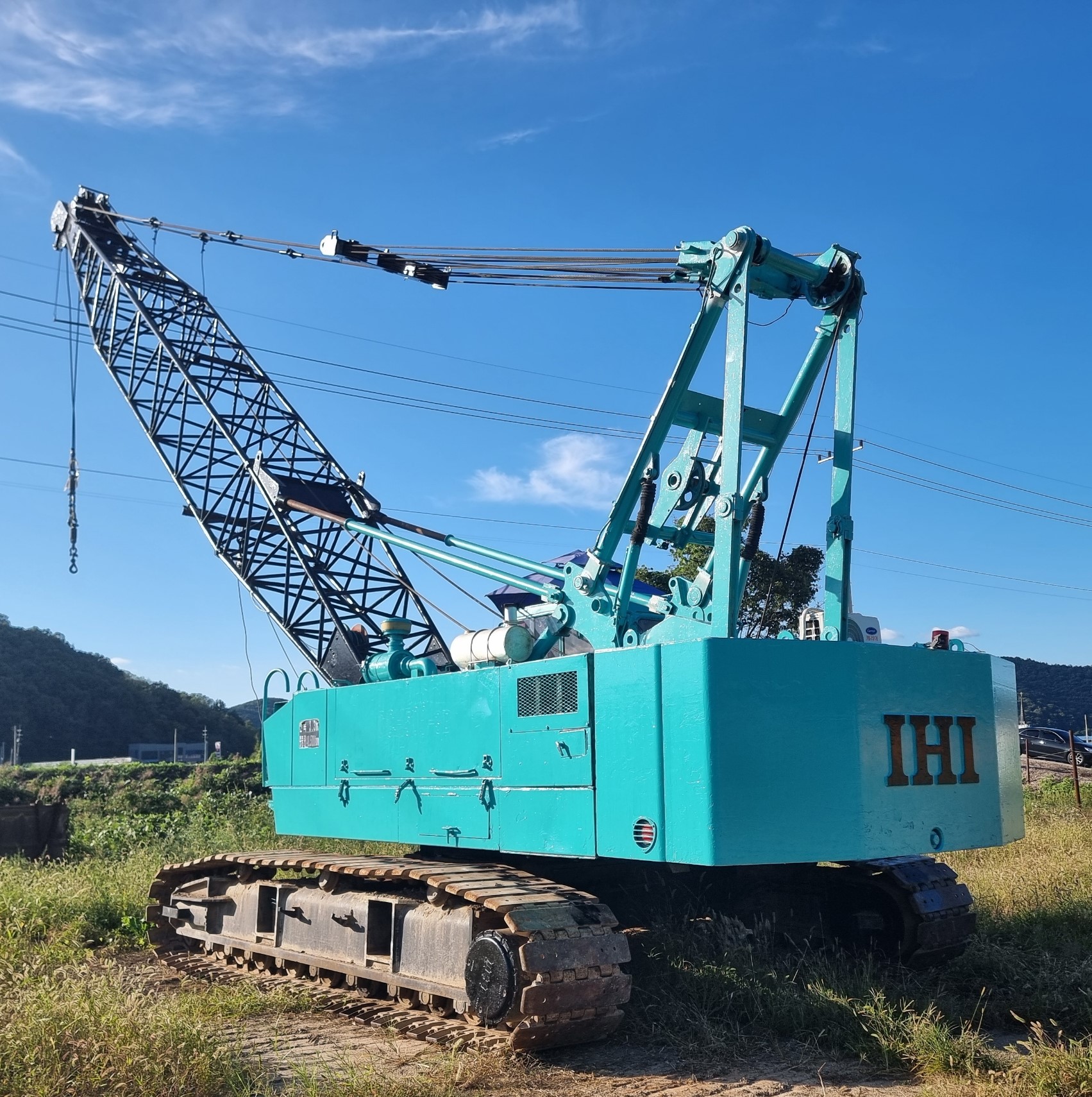Xe cẩu bánh xích 50 tấn IHI CCH500 (1996) nhập khẩu từ Hàn Quốc