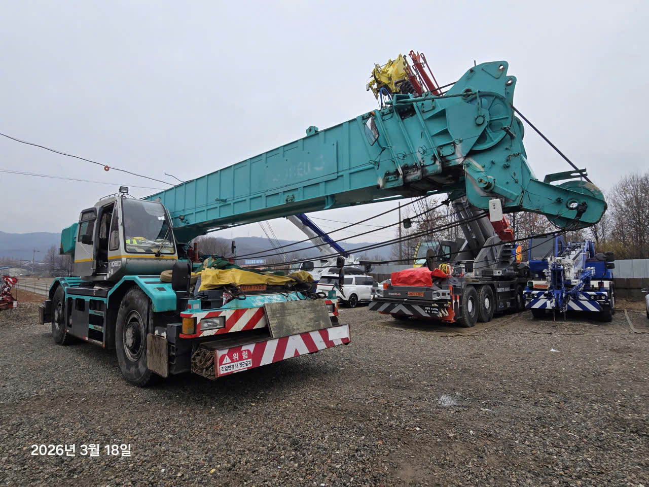 Xe cẩu bánh lốp 45 tấn Kobelco RK450-2 (1995) nhập Hàn Quốc