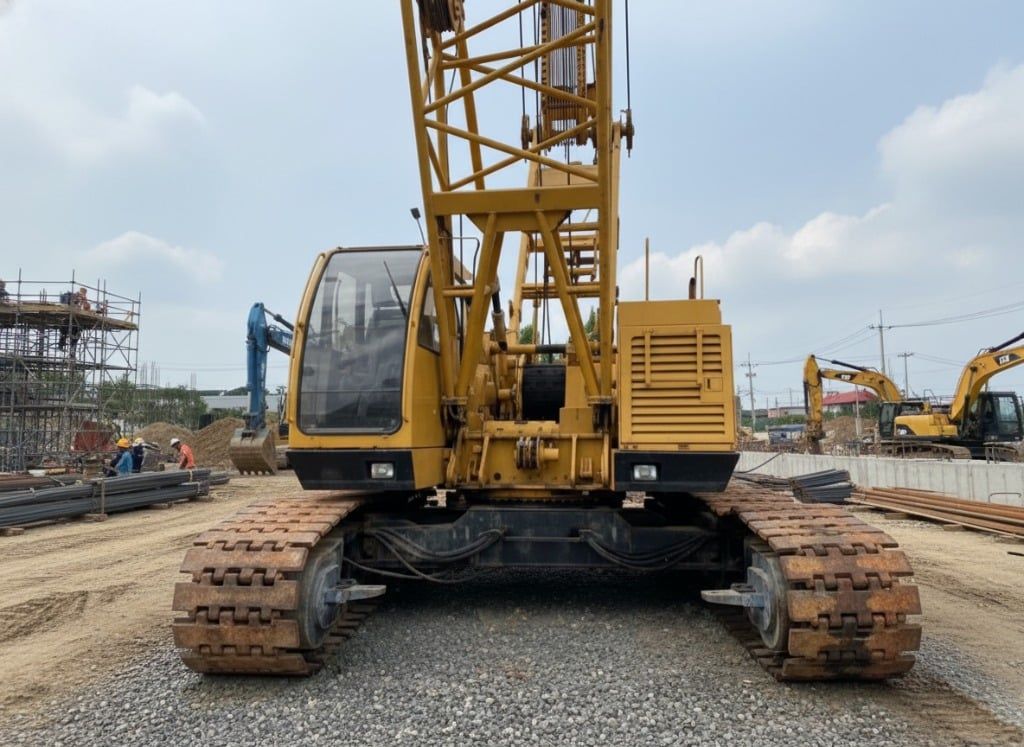 Xe cẩu bánh xích 50 tấn Sumitomo SC500 (1995) nhập khẩu từ Hàn Quốc
