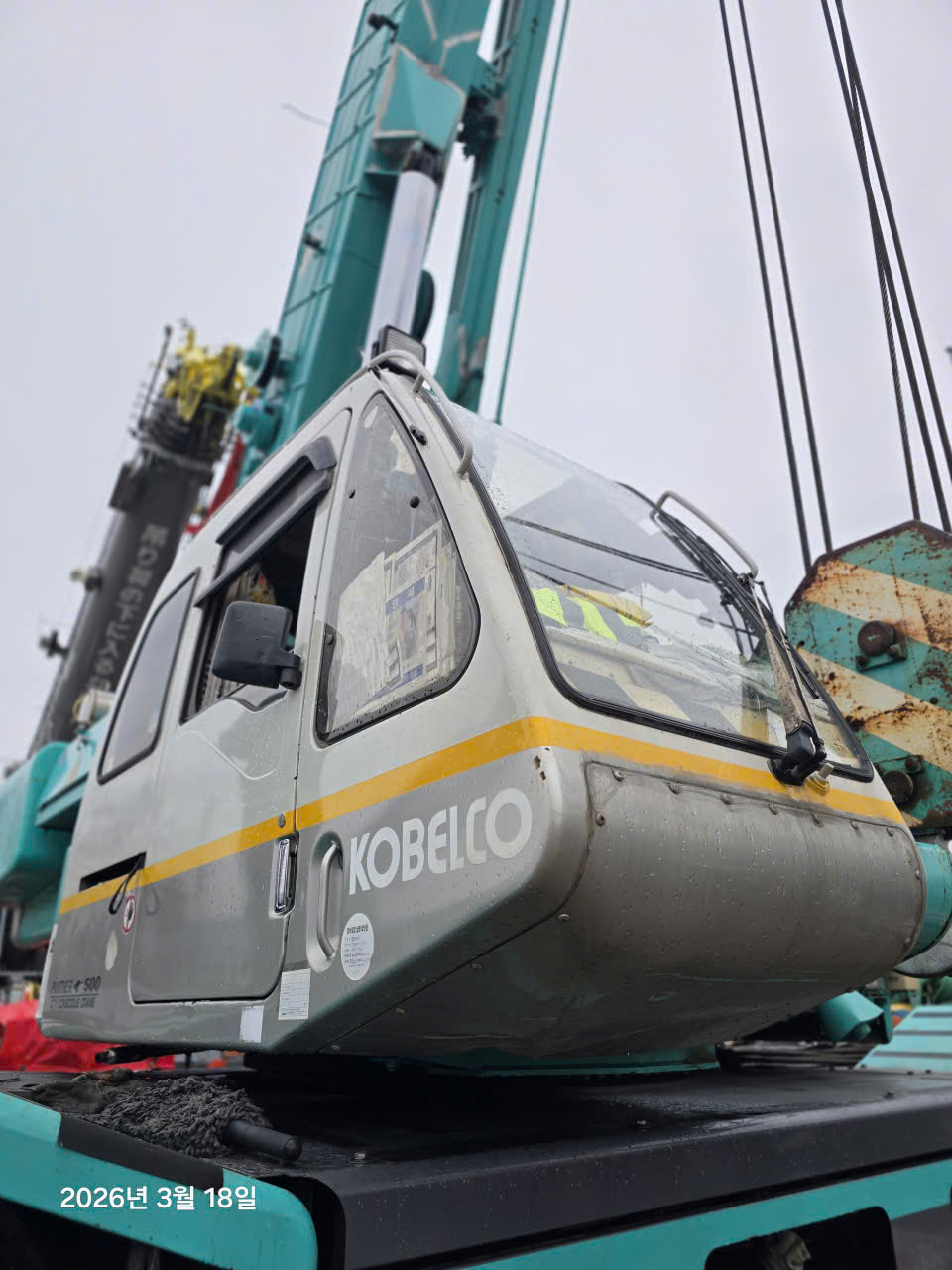 Xe cẩu bánh lốp 45 tấn Kobelco RK450-2 (1995) nhập Hàn Quốc