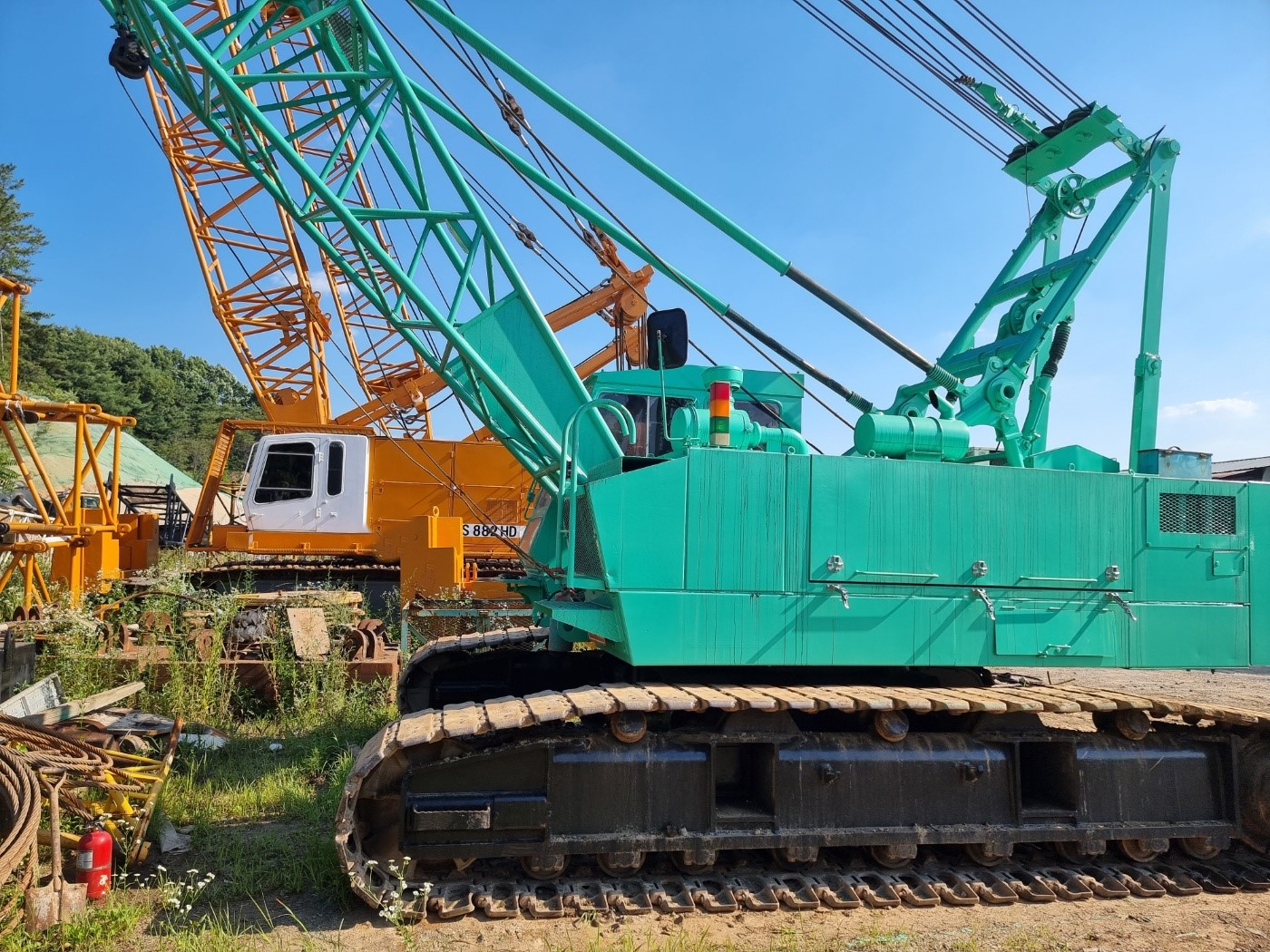 Xe cẩu bánh xích 50 tấn IHI CCH500 (1994) nhập khẩu từ Hàn Quốc