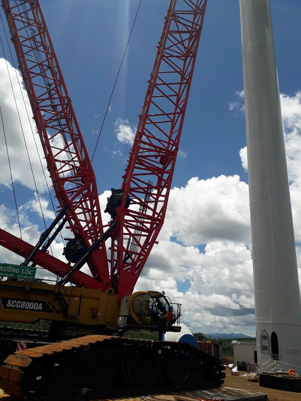 Xe cẩu bánh xích 800 tấn Sany SCC8000A