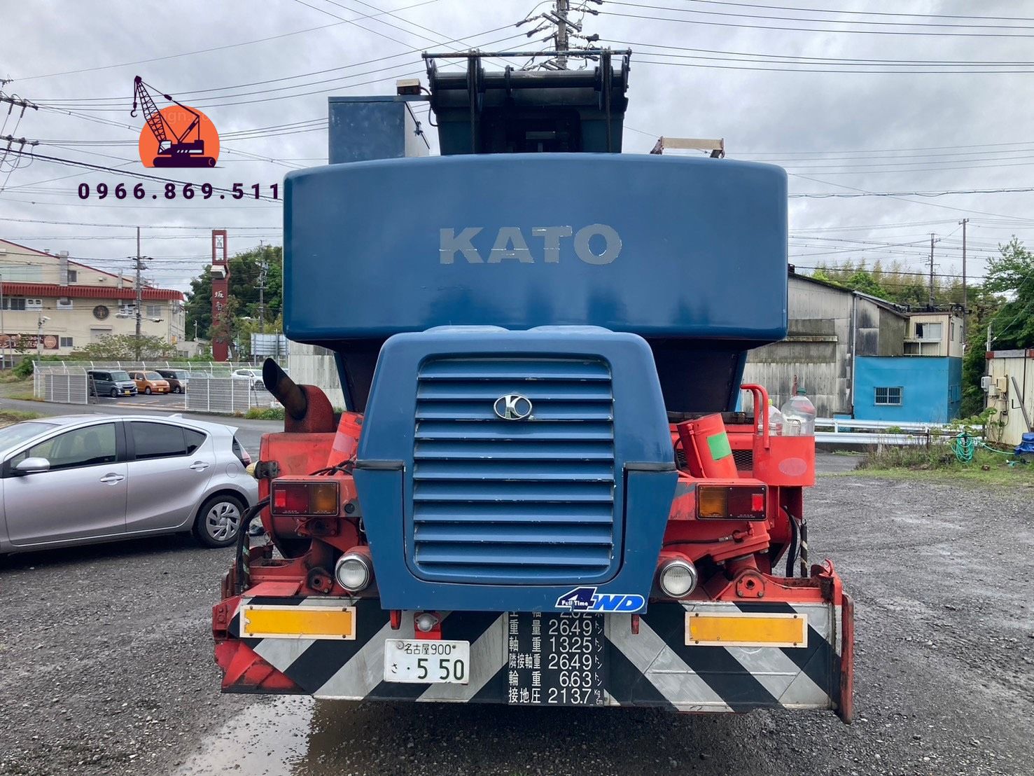 Xe cẩu bánh lốp 25 tấn Kato KR25H-V (1996) nhập khẩu từ Nhật Bản