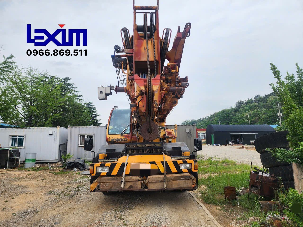 Xe cẩu bánh lốp 45 tấn Kobelco RK450-2 (1993) nhập Hàn Quốc