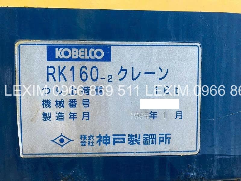 Xe cẩu bánh lốp 16 tấn Kobelco RK160-2 (1995) nhập khẩu từ Nhật Bản