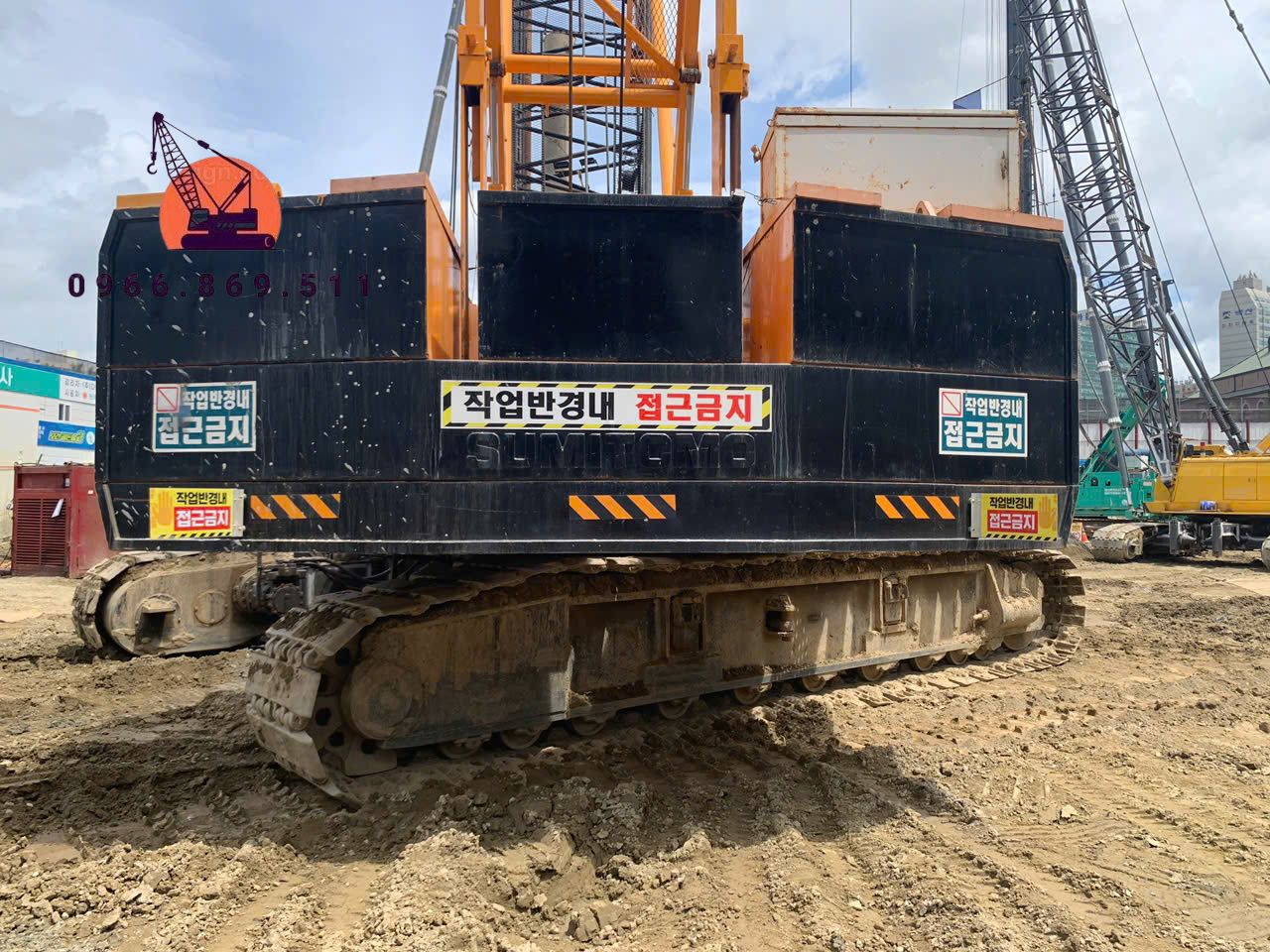 Xe cẩu bánh xích 100 tấn Sumitomo SC1000 (1995) nhập khẩu từ Hàn Quốc