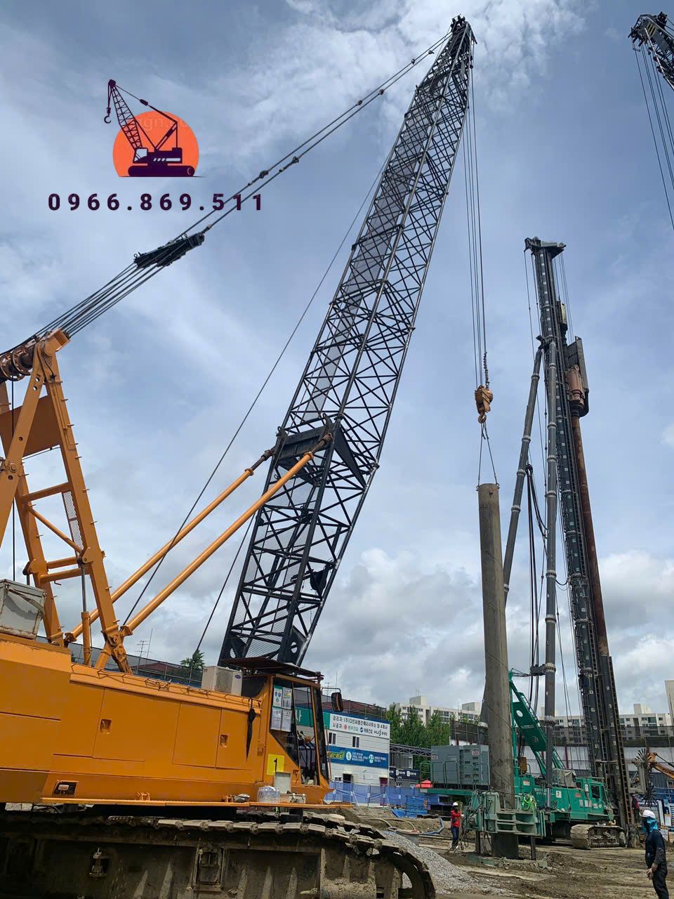 Xe cẩu bánh xích 100 tấn Sumitomo SC1000 (1995) nhập khẩu từ Hàn Quốc