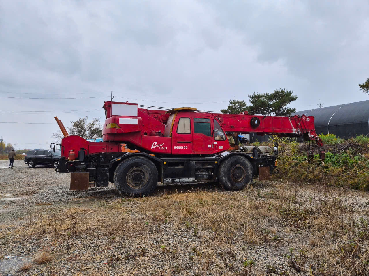 Xe cẩu bánh lốp 35 tấn Kobelco RK350 (1992) nhập khẩu từ Hàn Quốc