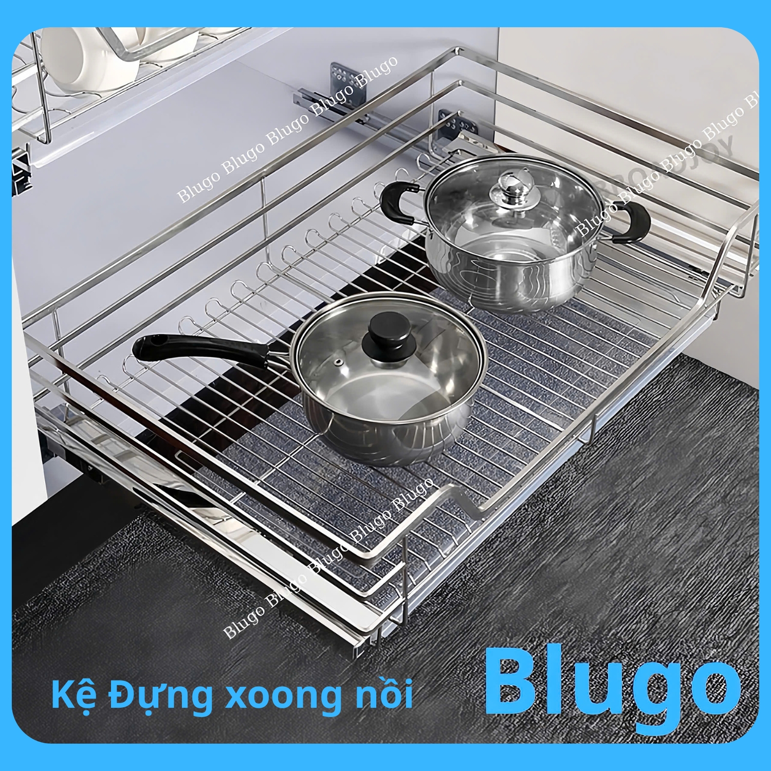 Kệ xoong nồi inox 304 nan dẹt