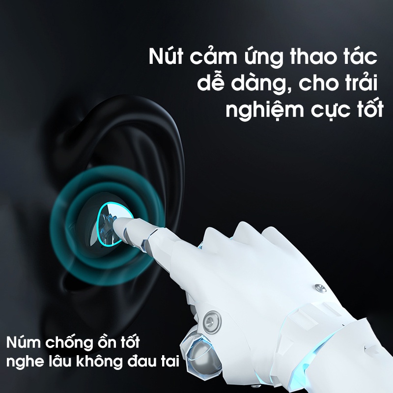 Tai Nghe Không Dây Bluetooth M10 Nút Cảm Ứng Tự Động Kết Nối Chống Nước Chống Ồn