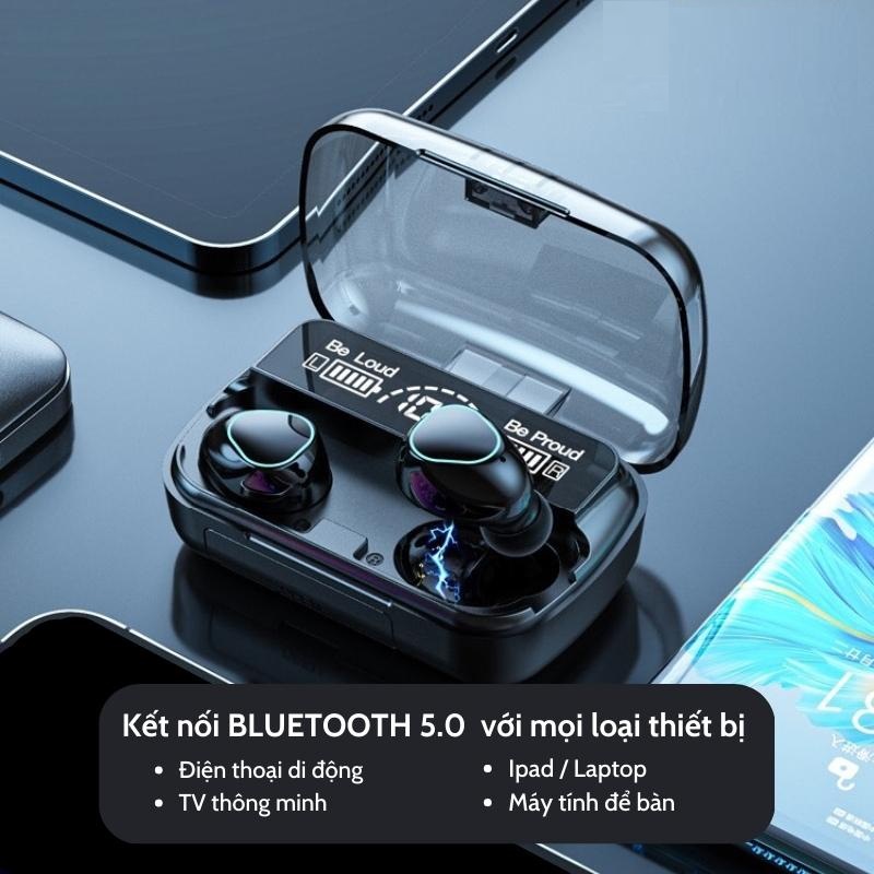 Tai Nghe Không Dây Bluetooth M10 Nút Cảm Ứng Tự Động Kết Nối Chống Nước Chống Ồn