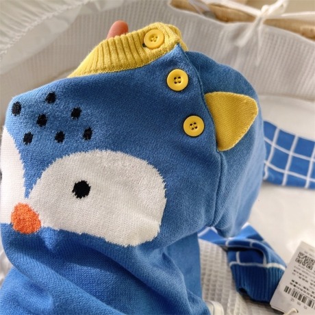 Bộ quần áo len Cool Baby 5118 sóc xanh dương