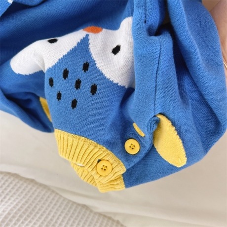 Bộ quần áo len Cool Baby 5118 sóc xanh dương
