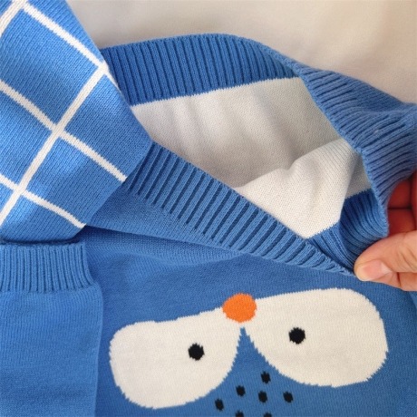 Bộ quần áo len Cool Baby 5118 sóc xanh dương