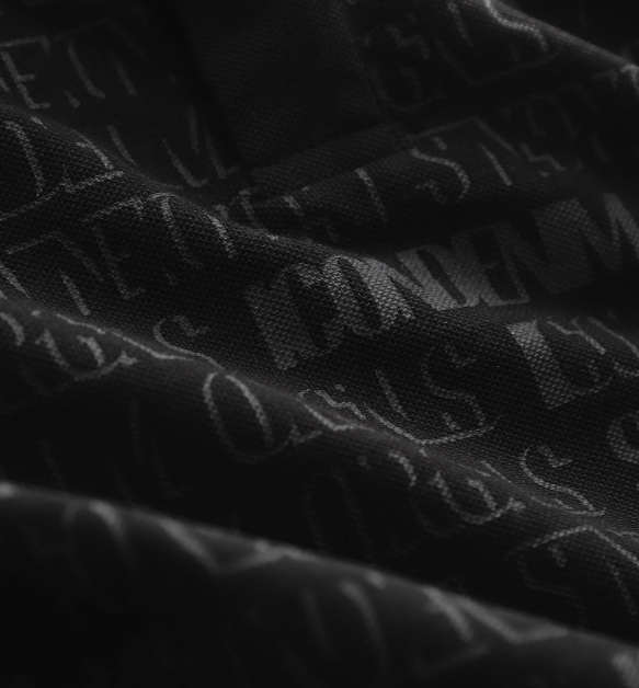 Áo Polo ICONDENIM Reverse Branding's Text Pattern