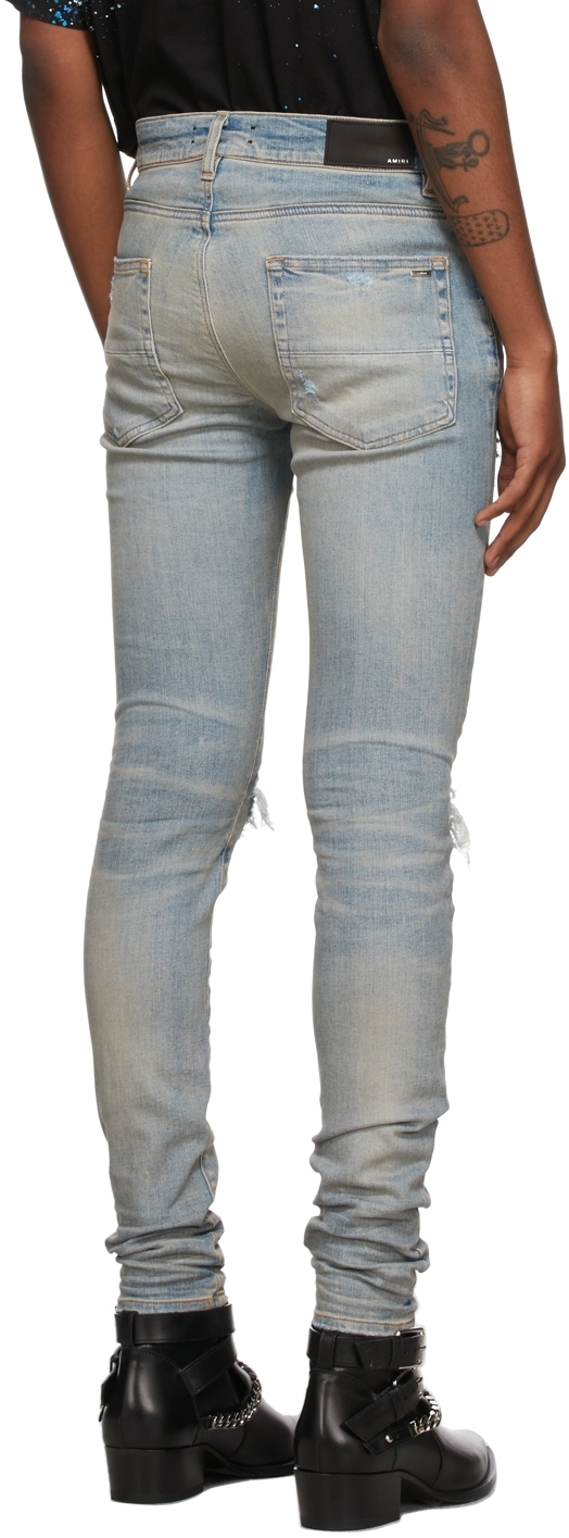 AMIRI Blue Plaid MX1 Jeans