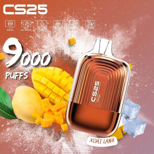 CS25 Dispodsable CS9000 Puff - Pod Dùng 1 Lần