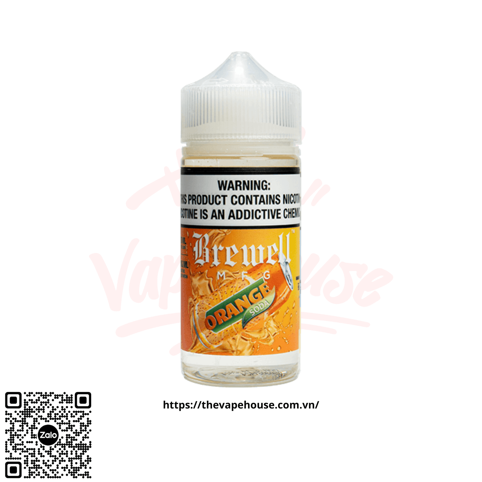 Brewell Orange Soda - Soda Cam Lạnh (100ml-3mg)