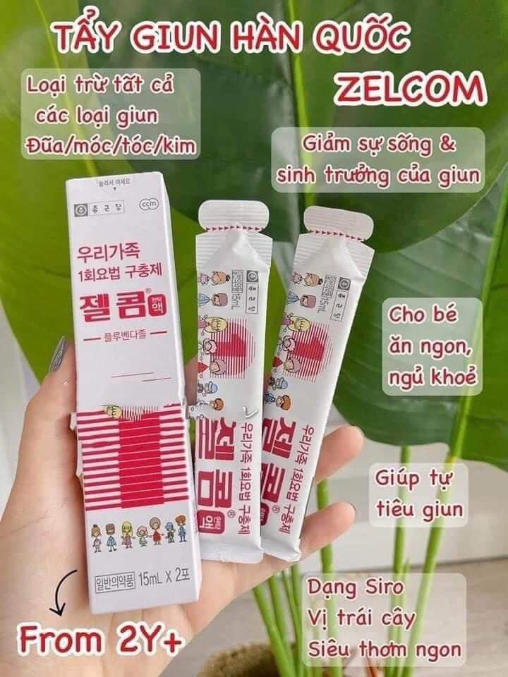 Siro Tẩy Giun Zelcom Hàn Quốc Cho Trẻ Trên 2 Tuổi (Mẫu Mới)