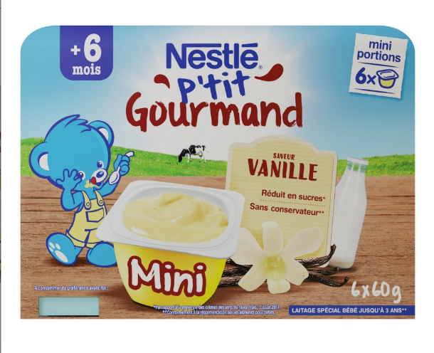 Váng sữa Nestlé P'tit Gourmand vị Vani 1 Hộp