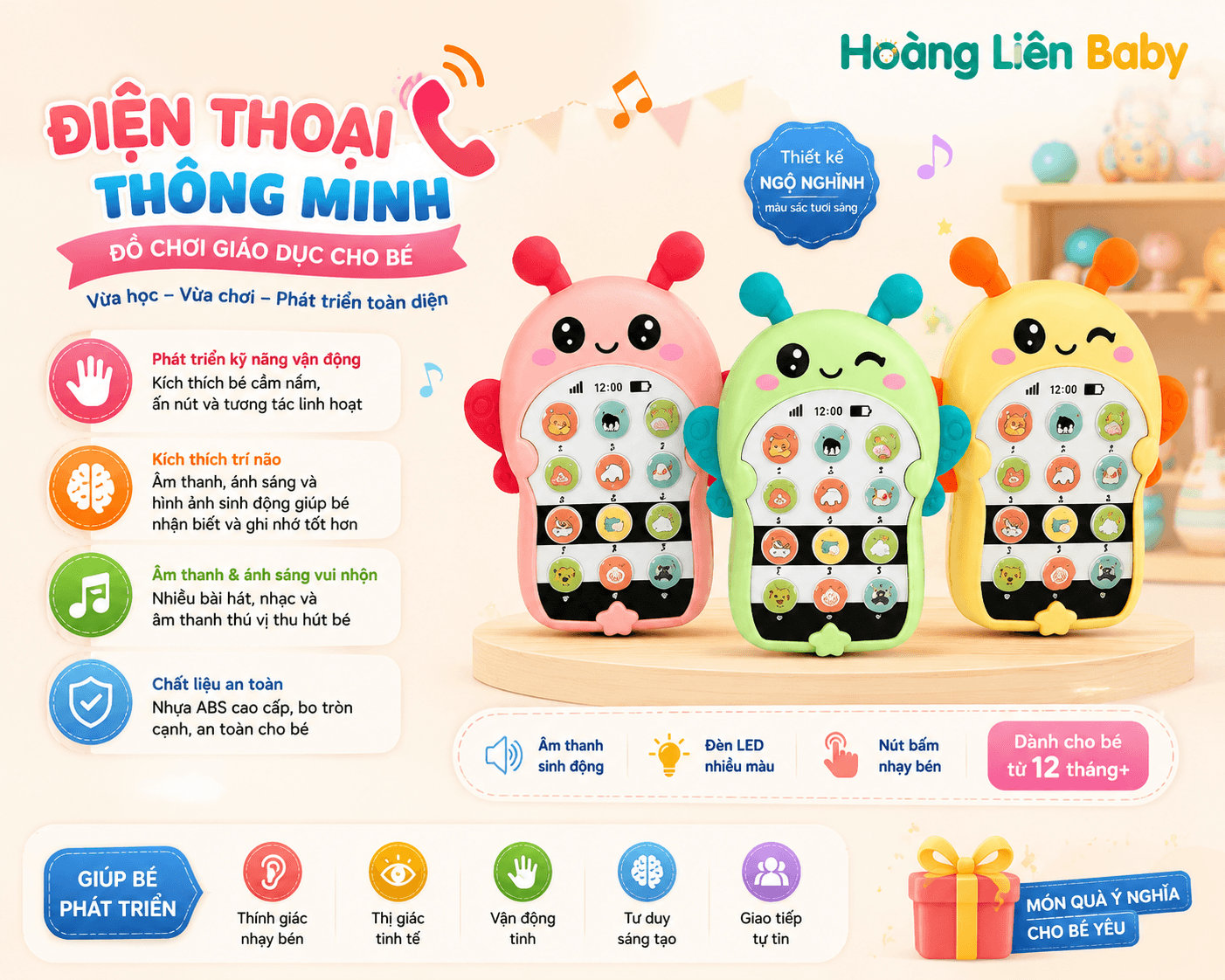 Đồ Chơi Điện Thoại Hình Ong Cho Bé – Đồ Chơi Âm Thanh Giúp Bé Vui Chơi Và Khám Phá