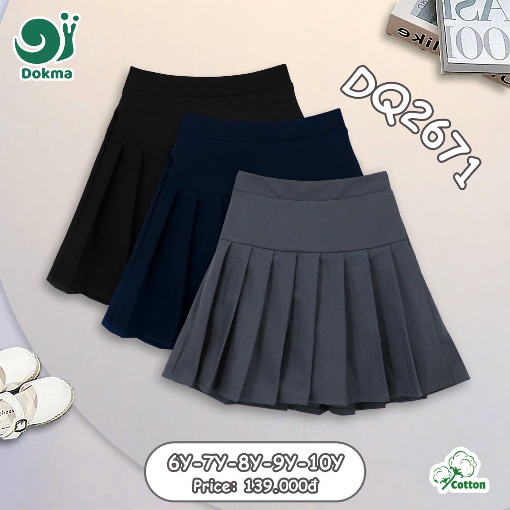 Dokma - Chân váy xếp ly bé gái (6-10y)