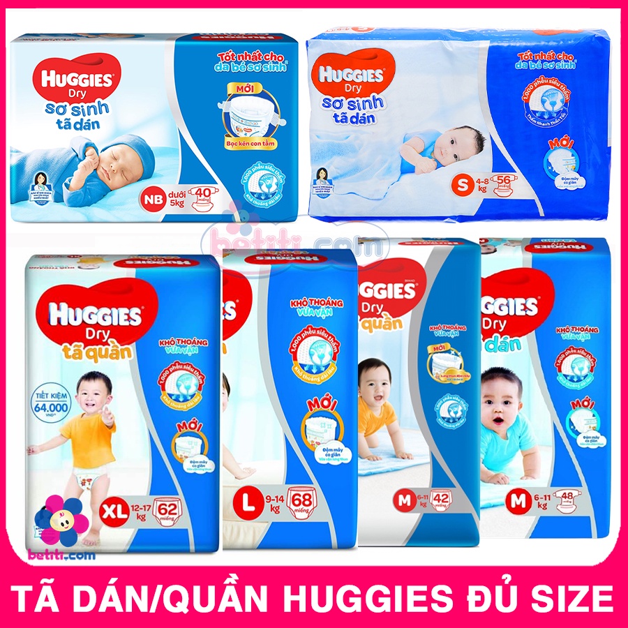 Bỉm Huggies  Size L - Quần Mẫu mới 44 miếng