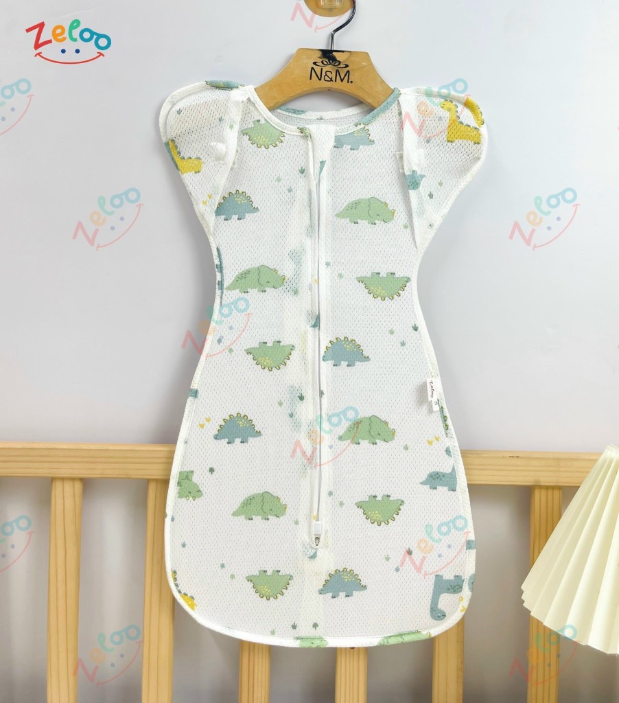 Nhộng lưới thông hơi mở tay 100% cotton Organic SwaddleMe