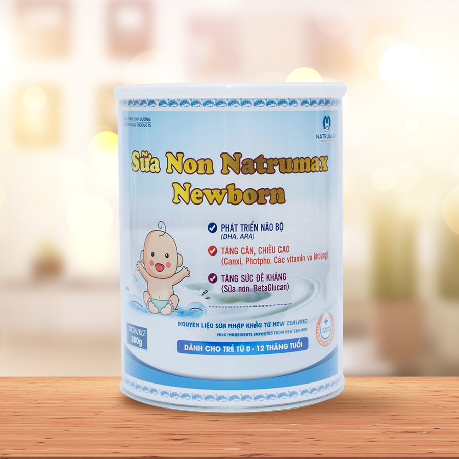 Sữa Non Natrumax Newborn (0- 12 tháng tuổi) phát triển toàn diện cho bé (800g)