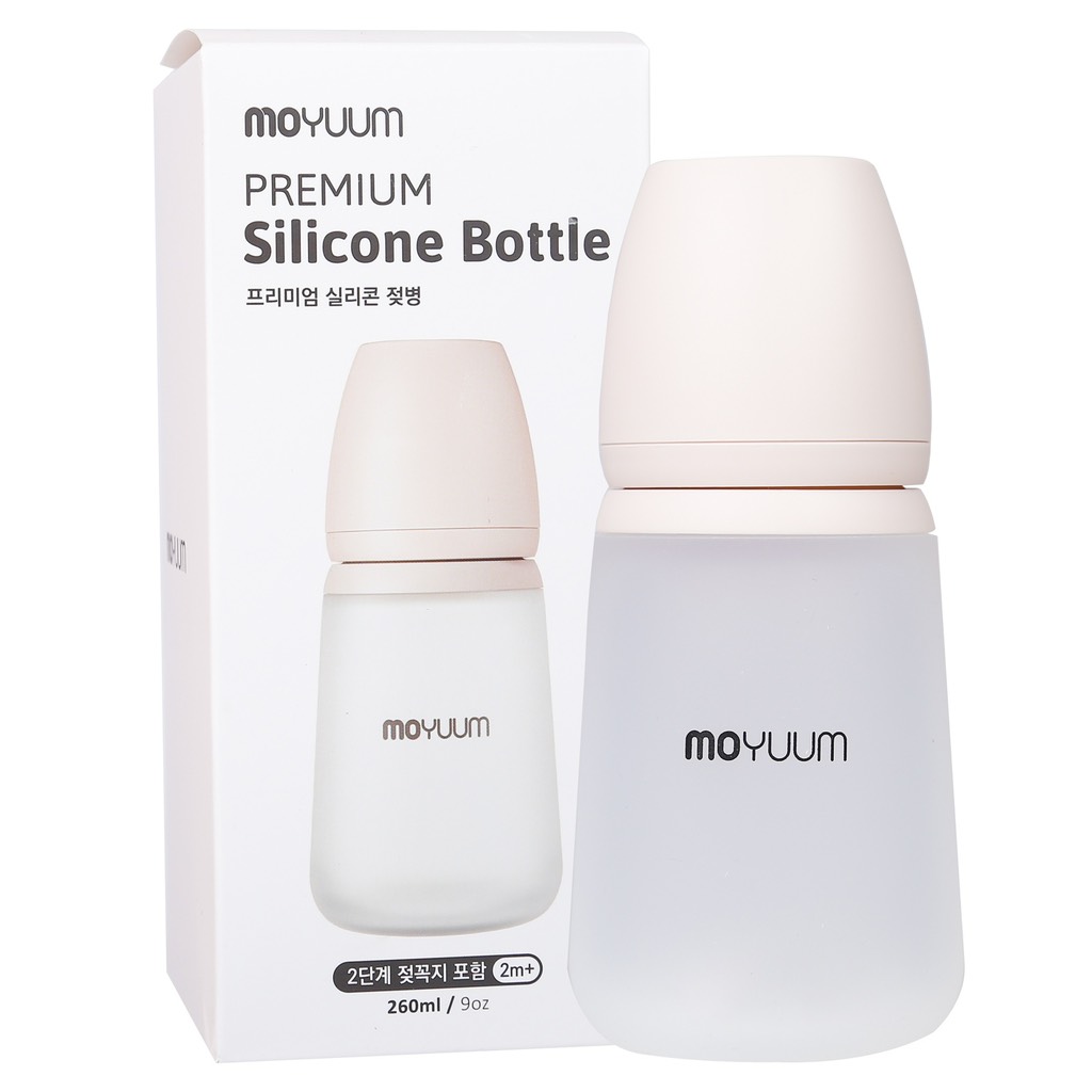 Bình sữa Moyuum Silicone Bottle 260ml chính hãng