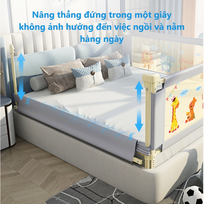 Thanh chắn giường cao cấp mới nhất 2.2m