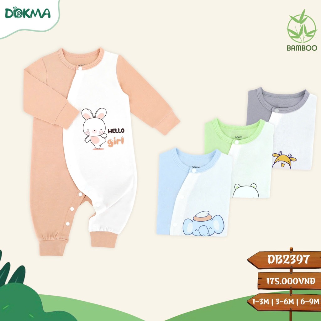 Body cài lệch dài tay Dokma mã DB2397