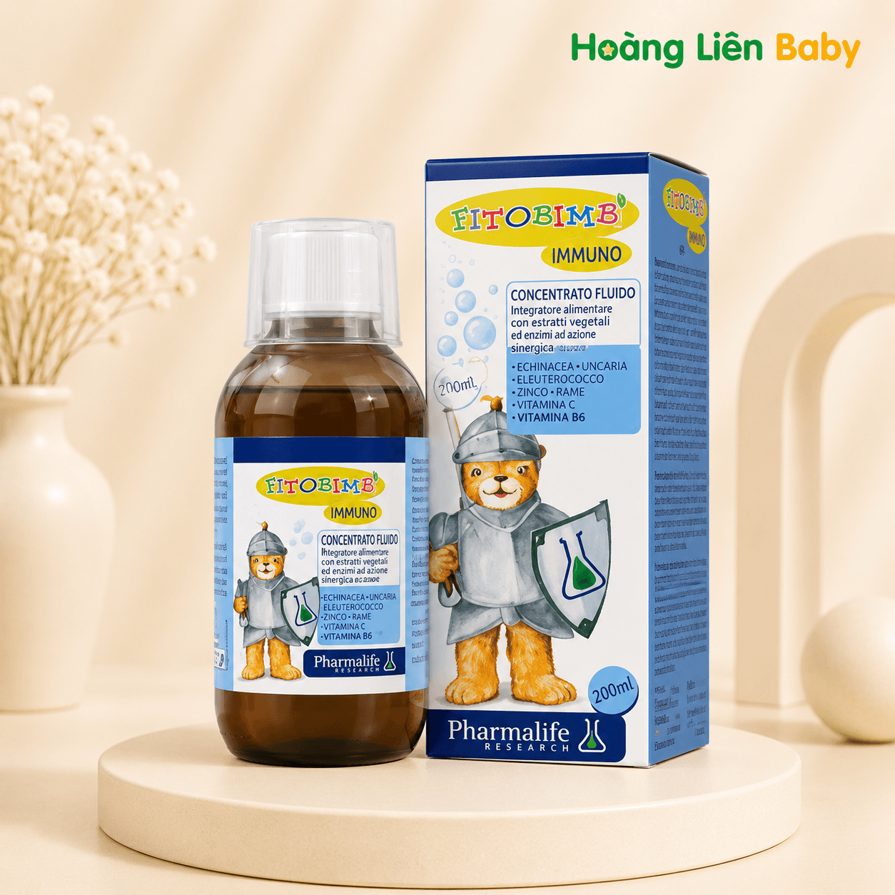 Fitobimbi Immuno 200ml Nhập Khẩu Ý – Bổ Sung Vitamin, Khoáng Chất Hỗ Trợ Tăng Cường Sức Đề Kháng Cho Trẻ