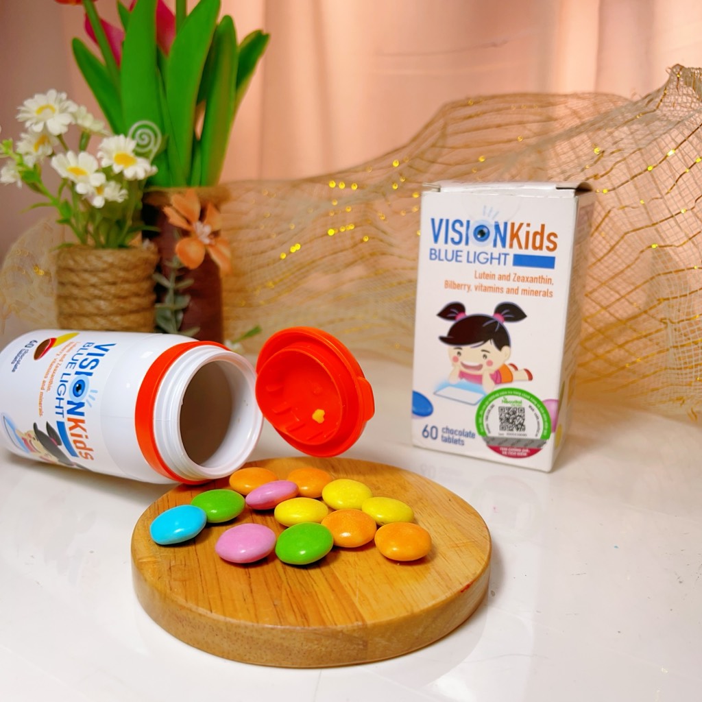 Viên sáng mắt học đường Vision Kids – Bảo tồn thị lực tốt nhất (hộp 60v)